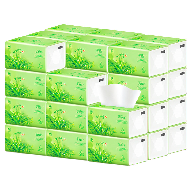 480张批发6包纸抽包邮餐巾纸巾 清沐纯子抽纸