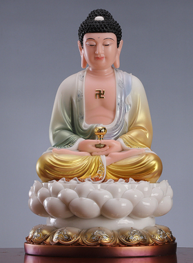 新品汉白玉娑婆三圣佛像大全三宝佛观音佛像M供奉家用地藏菩萨佛