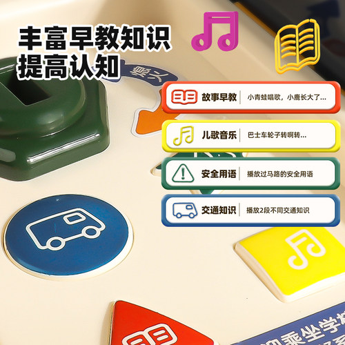 儿童男孩公交车宝宝变形巴士玩具车大全超大号小孩5男童2岁4汽车3-图3
