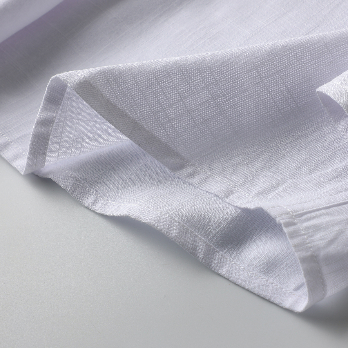 精仿棉麻!吸湿透气!夏季男士薄款凉爽舒适翻领通勤休闲长袖衬衫 - 图2