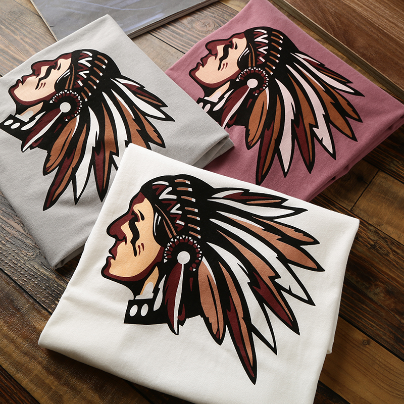 全新升级！磨毛亲肤全棉！植绒数码彩印！夏季新款男士短袖T恤衫 - 图0