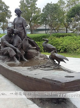 户外大型人物商业街景观雕塑