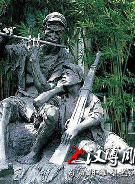 玻璃钢户外军人摆放城市雕塑