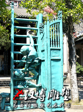 工艺玻璃钢民俗文化人物园林景观