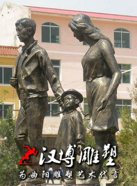 工艺玻璃钢文化主题人物雕塑