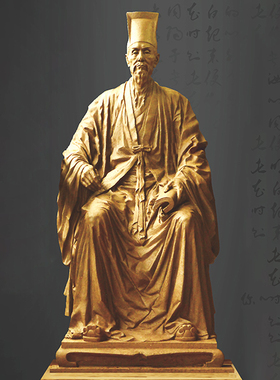 铸铜王阳明人物雕塑加工定制