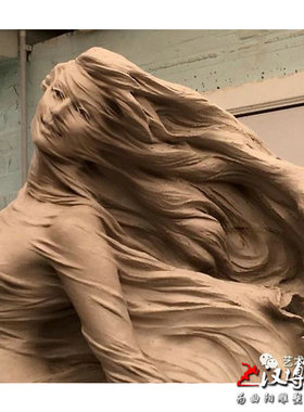 美女室内玻璃钢铸铜大型人物雕塑