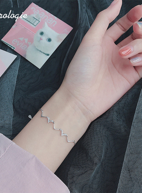 心跳锆石韩版ins女朋友手饰品