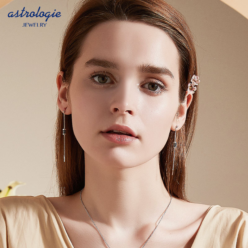 小蛮腰耳环女纯银长款气质耳线2025新款潮适合夏天显脸瘦的耳饰 - 图3