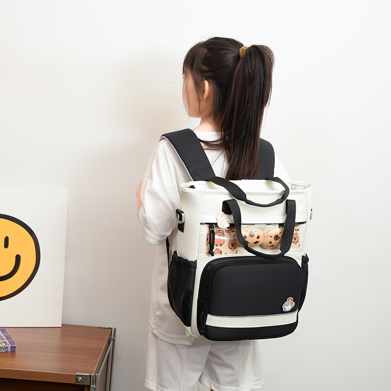 儿童超轻护脊双肩包减负女生小学生书包2025新款背包透明单肩斜挎,淘宝优惠券,粉丝福利购,淘宝优惠卷