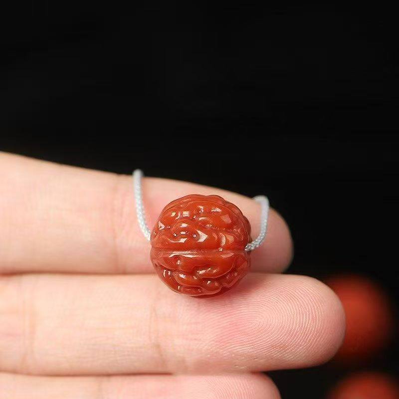 南红金刚圆珠玛瑙顶珠配饰手串diy手工配件单珠精工雕刻满色肉,淘宝优惠券,粉丝福利购,淘宝优惠卷