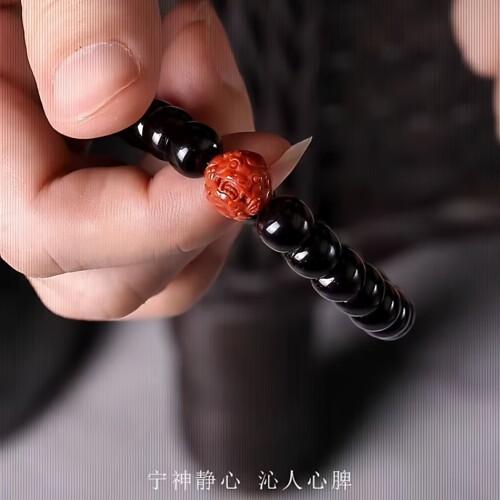 南红貔貅珠圆珠玛瑙手串配饰diy手工配件精工雕刻天然配珠满色肉 - 图0