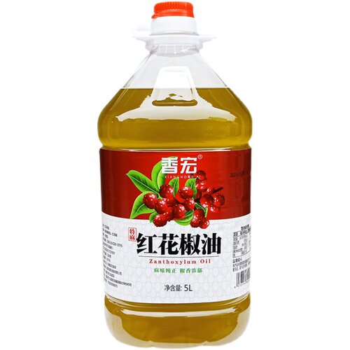 四川汉源香宏红花椒油5L特麻青花椒油藤椒油麻椒油麻辣烫商用凉拌 - 图3