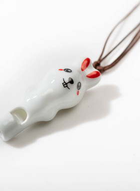 可吹响吊坠陶瓷吊坠儿童