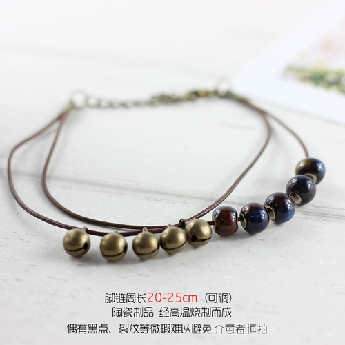Ретро браслет на ногу, колокольчик для школьников для влюбленных, аксессуар, японские и корейские, в корейском стиле, простой и элегантный дизайн