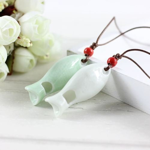 Свисток ручной работы, ожерелье, подвеска, свитер, ювелирное украшение