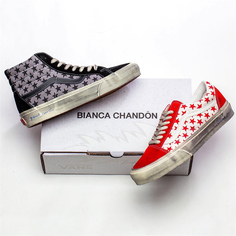 Vans Vault x Bianca Chandon联名款男女休闲板鞋低帮做旧脏脏鞋 - 图3