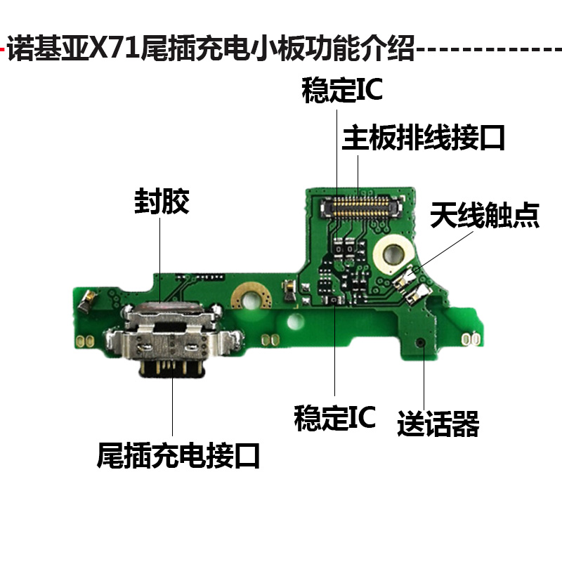 Nokia 诺基亚X71尾插小板 ta1172 usb充电接口 送话器麦克风小板 - 图3