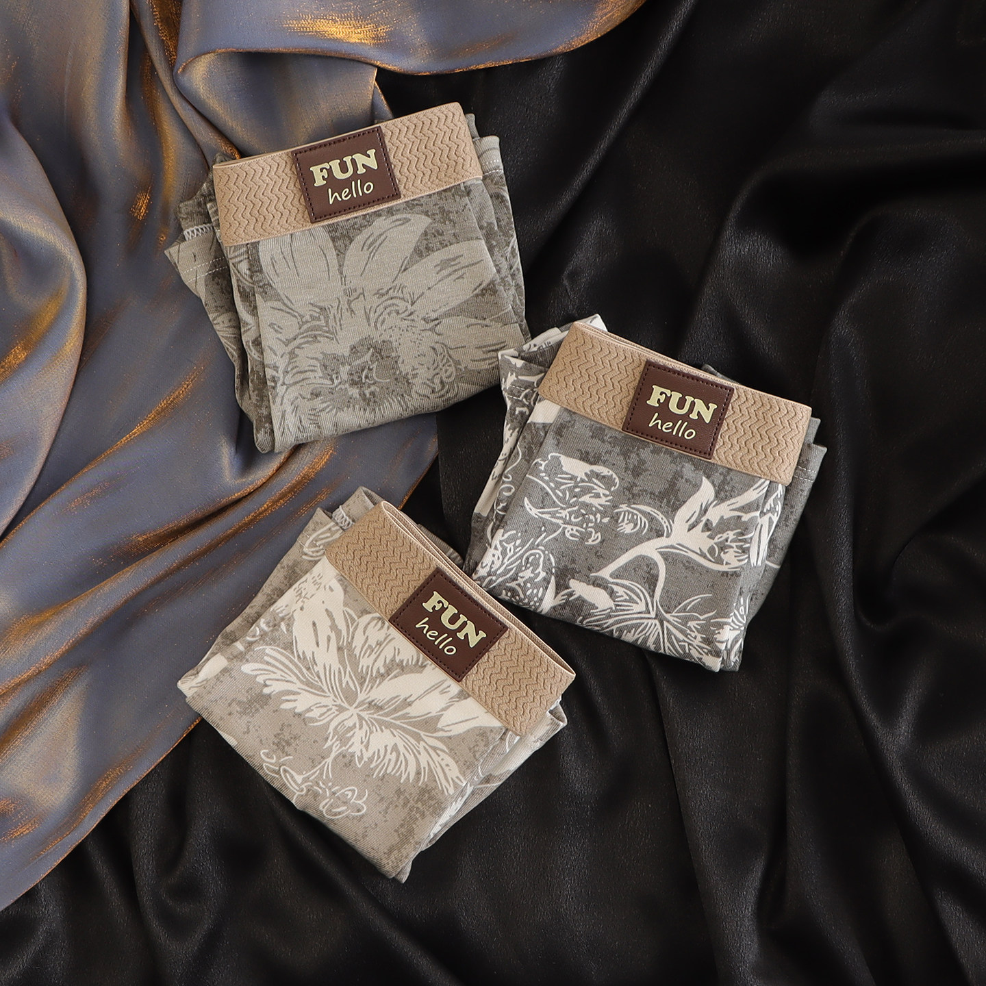 10A抑菌复古牛仔印花内裤男款棉质透气男士内裤青年运动潮流平角,淘宝优惠券,粉丝福利购,淘宝优惠卷