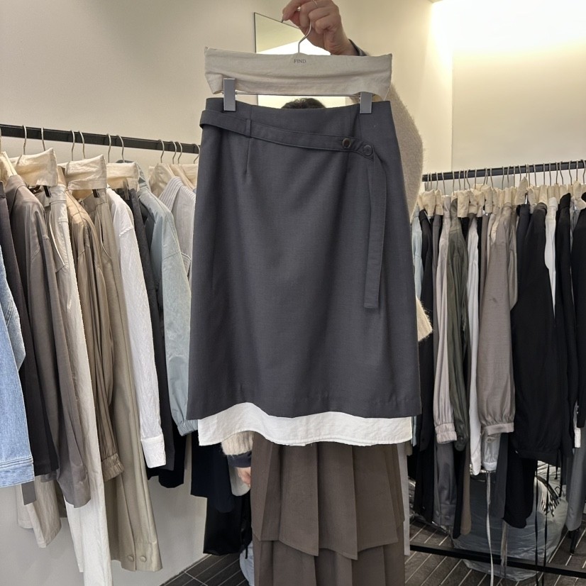 FIND-P东大门㊣代购女士新款推荐休闲半身裙中短裙春款腰带,淘宝优惠券,粉丝福利购,淘宝优惠卷