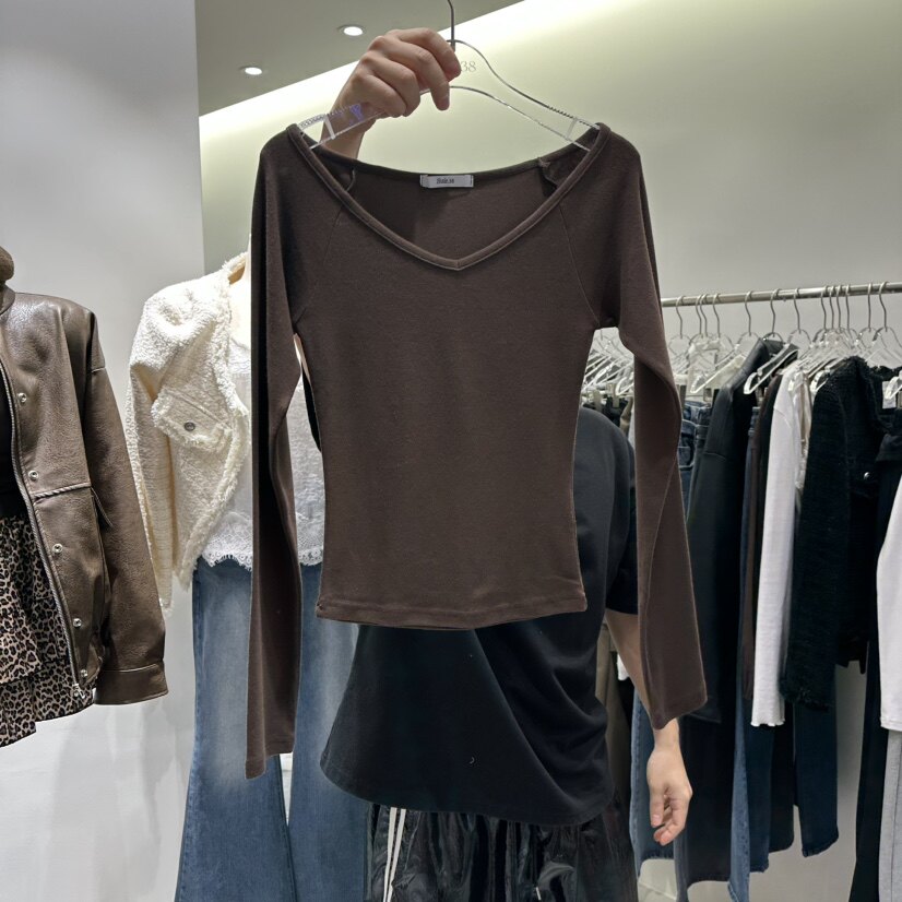 BAIE.38韩国直邮㊣女装新款人气25秋冬热卖时尚真品长袖T恤 - 图0