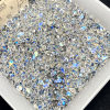 Wholesale natural moonstone pear-shaped ring face high transparent blue moonlight bare stone Indian material strong blue light ring pendant with stone