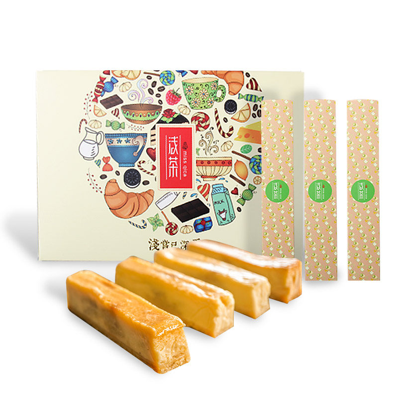 浅茶家榴莲重乳酪芝士条手工半蛋糕 浅茶家西式糕点
