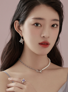 拼接设计枕头项链时尚高级感颈链