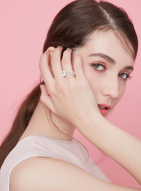 GlamEver玫瑰花原创设计尾戒