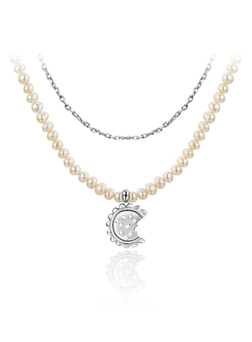 GlamEver珍珠吊坠项链送女友