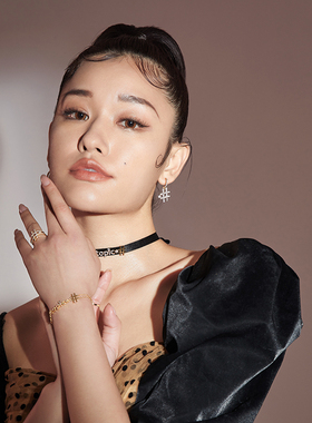 CHOKER黑色短款锁骨颈链