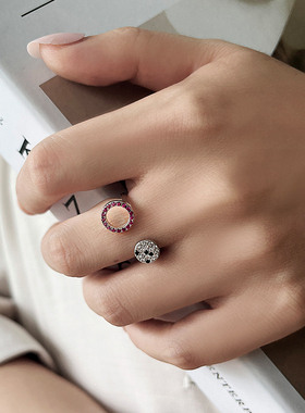 火龙果时尚个性可调节戒指