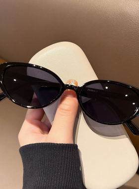 复古猫眼墨镜防紫外线太阳镜