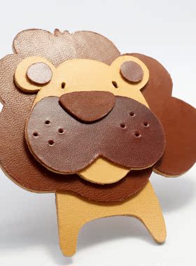 狮子手工夹子皮创意卡通卡通动物