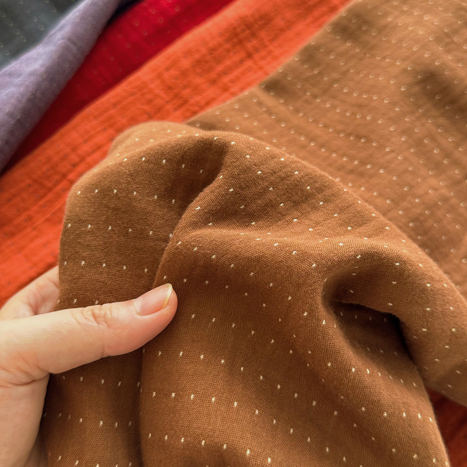 梦谷美家ins风简约纯色纯棉枕套A类色织提花全棉纱布枕头套48x74c,淘宝优惠券,粉丝福利购,淘宝优惠卷