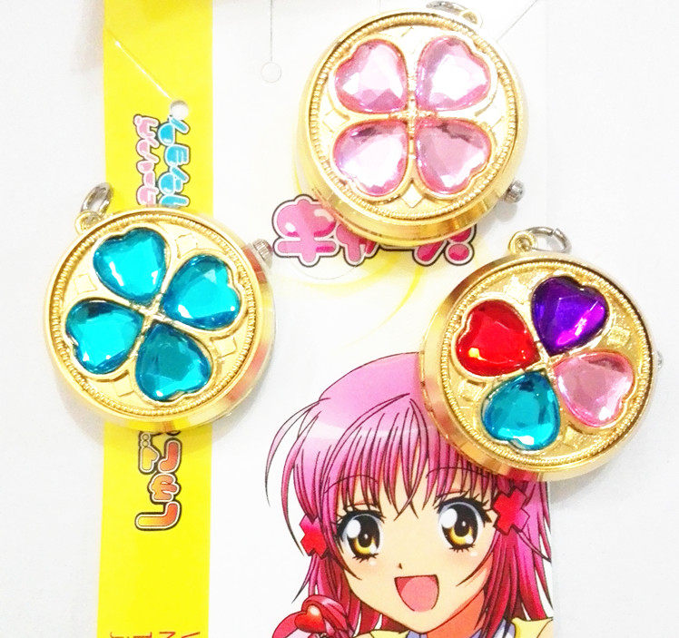 儿童会旋转时钟公主水晶颈链玩具 豆豆龙饰品其它首饰