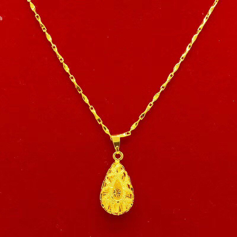 结婚女男仿真999不礼饰镀金项链 豆豆龙饰品项链