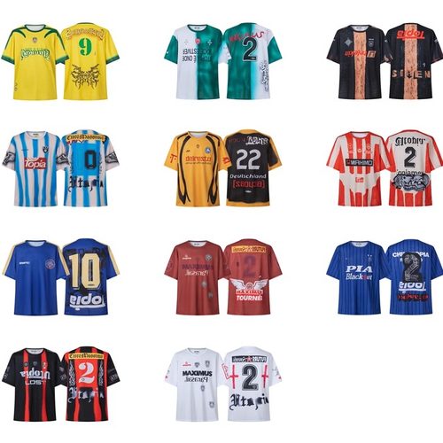 American retro trendy sports short sleeved T-shirt jersey - 图1