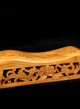 朴器枕头龙凤呈祥按摩颈椎木雕