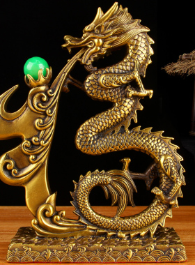 朴器25厘米福龙汉龙摆件