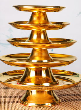 铁质莲花果盘摆件 水果盘 贡盘 供盘 摆件