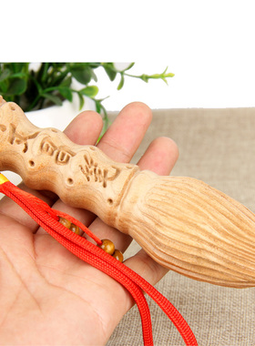 朴器手把绳桃木文昌塔文昌笔挂件