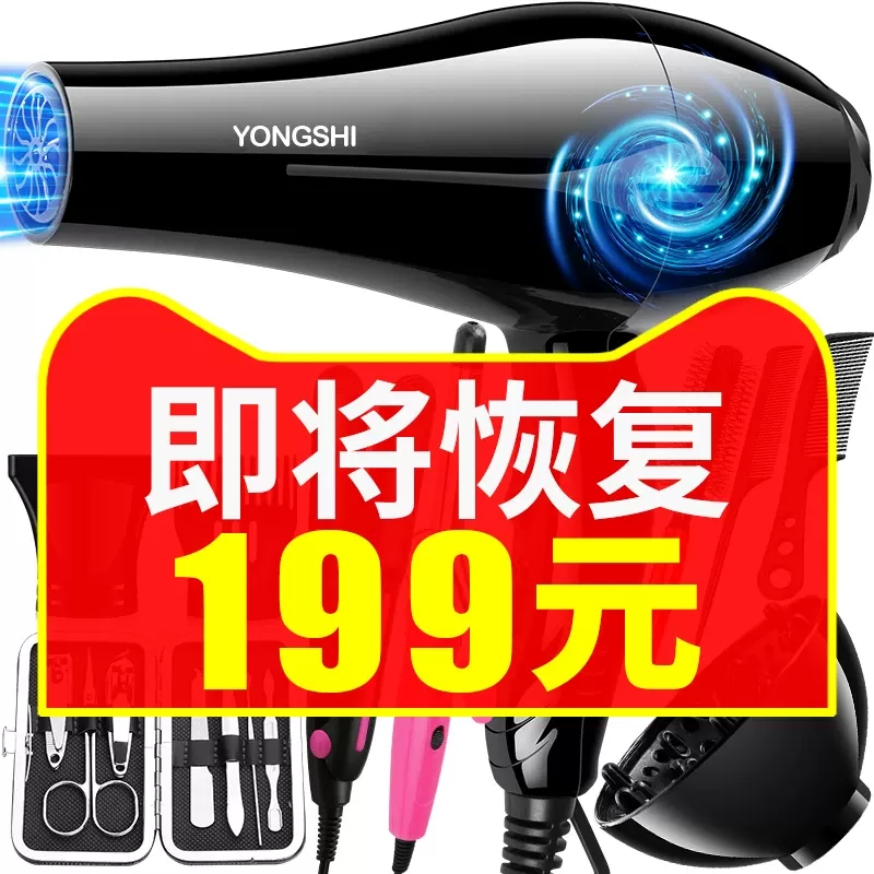 YONGSHI永士电吹风小型家用点炊疯凤发廊吹机头速干吹毛Hairdryer - 图0