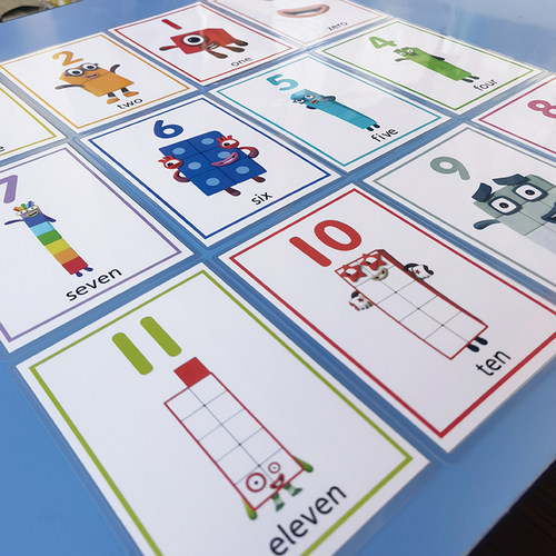 数字积木卡片英文学认识数学启蒙动画片宝宝桌游幼儿玩具教具 - 图1