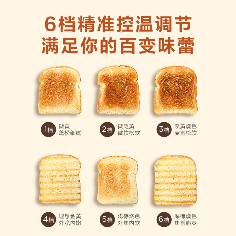 美的烤家用片加热三明治小型吐司机 美的生活电器三明治机