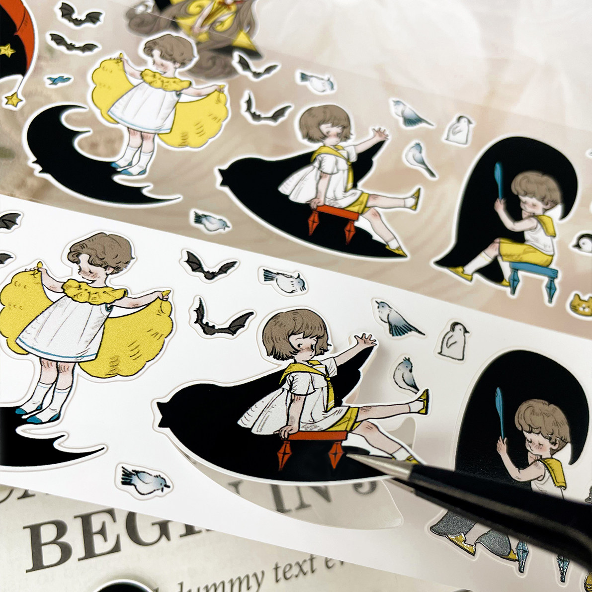 新款现货 影 轻复古人物小人百仓家手帐和纸胶带PET贴纸卷咕卡谷,淘宝优惠券,粉丝福利购,淘宝优惠卷