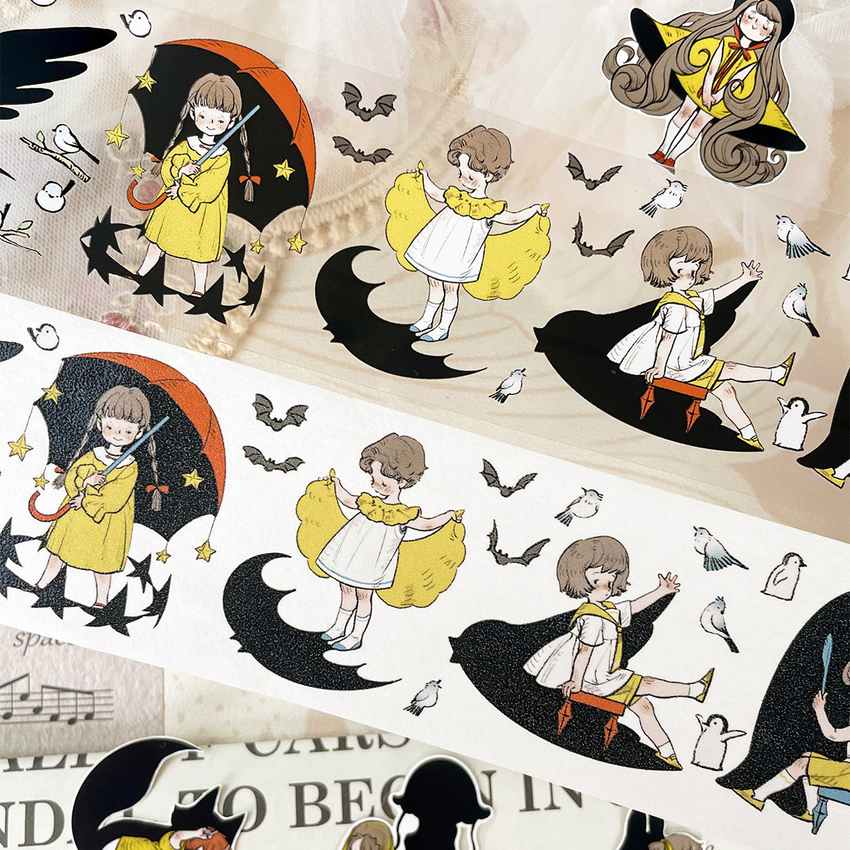 新款现货 影 轻复古人物小人百仓家手帐和纸胶带PET贴纸卷咕卡谷,淘宝优惠券,粉丝福利购,淘宝优惠卷