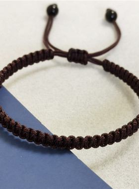 手工定制情侣幸运红手绳