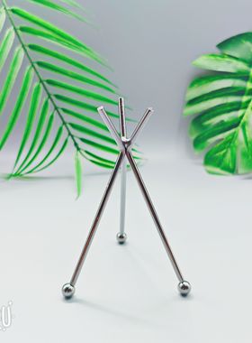 三豹合金水晶球底座置物架