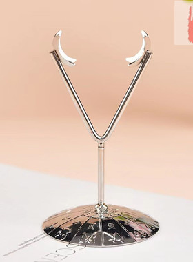 新款金属菱形支架水晶原石底座矿标架子展示收纳时尚家居饰品摆件